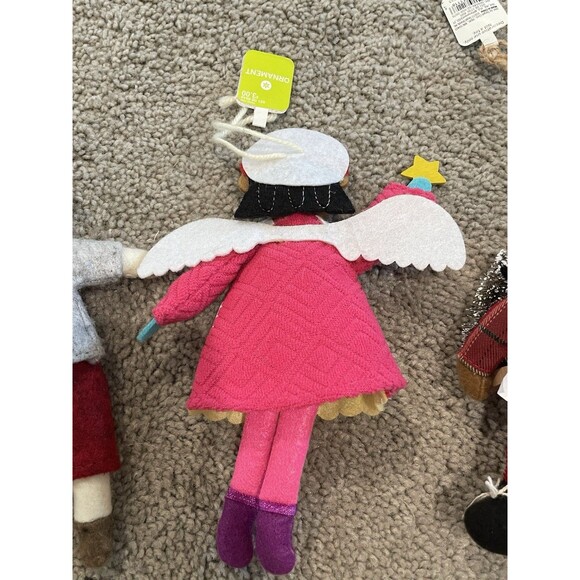 Felt Plush Christmas Ornaments Dressed plush Felt‎ 3 Ornaments - Picture 6 of 7